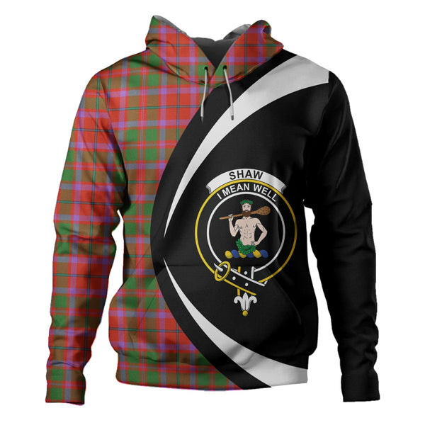 Shaw of Tordarroch Ancient Clan Badge Tartan Hoodie Circle Style