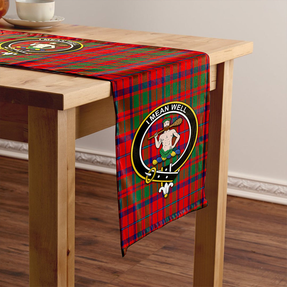 Shaw of Tordarroch Modern Clan Badge Tartan Table Runner