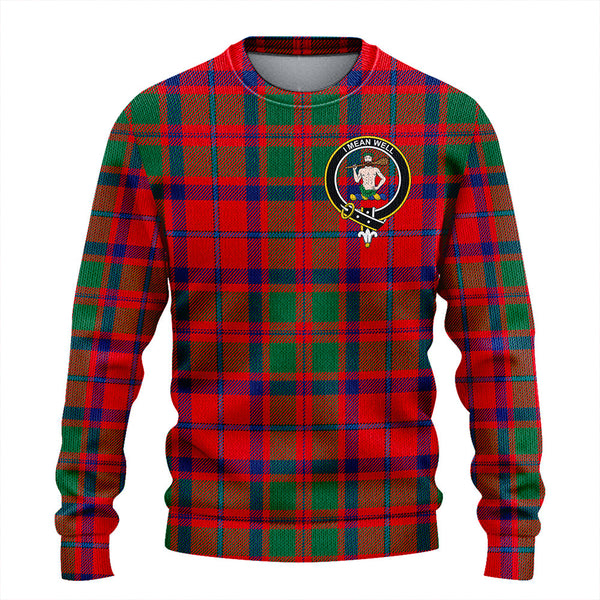 Shaw of Tordarroch Modern Clan Badge Tartan Knitted Sweater