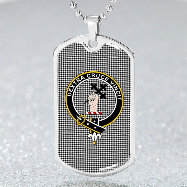 Shepherd Clan Badge Classic Tartan Dog Tag Necklace