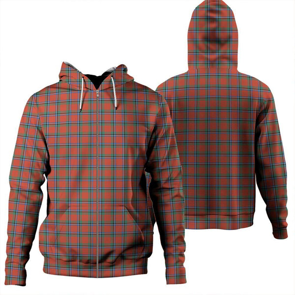 Sinclair Ancient Tartan Classic Zipper Hoodie