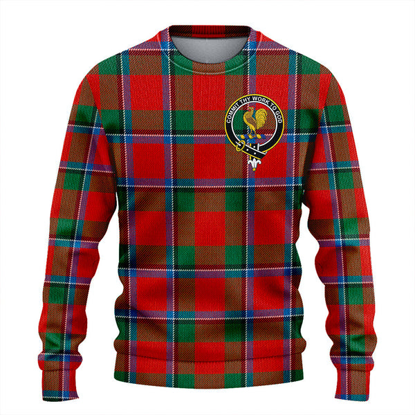 Sinclair Ancient Clan Badge Tartan Knitted Sweater