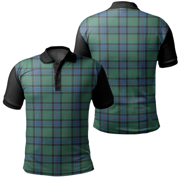 Sinclair Hunting Ancient Tartan Classic Polo Shirt Black Neck 1 Style