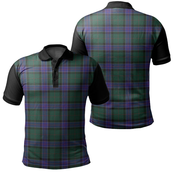 Sinclair Hunting Modern Tartan Classic Polo Shirt Black Neck 1 Style