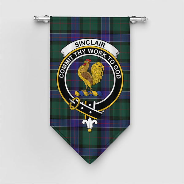 Sinclair Hunting Modern Tartan Classic Crest Gonfalon