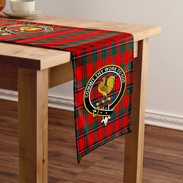 Sinclair Modern Clan Badge Tartan Table Runner