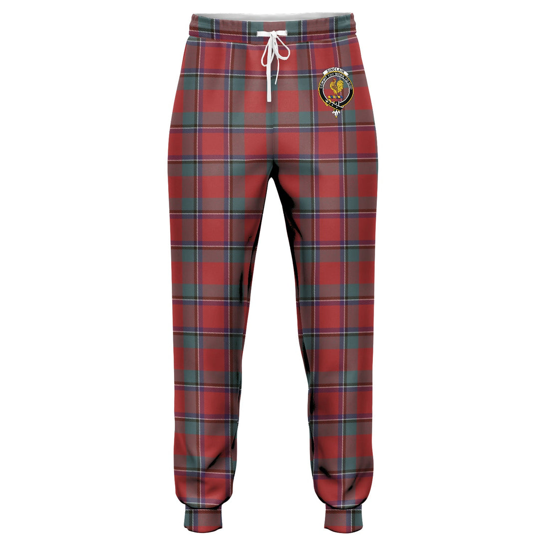 Sinclair Weathered Clan Badge Tartan Jogger Pants