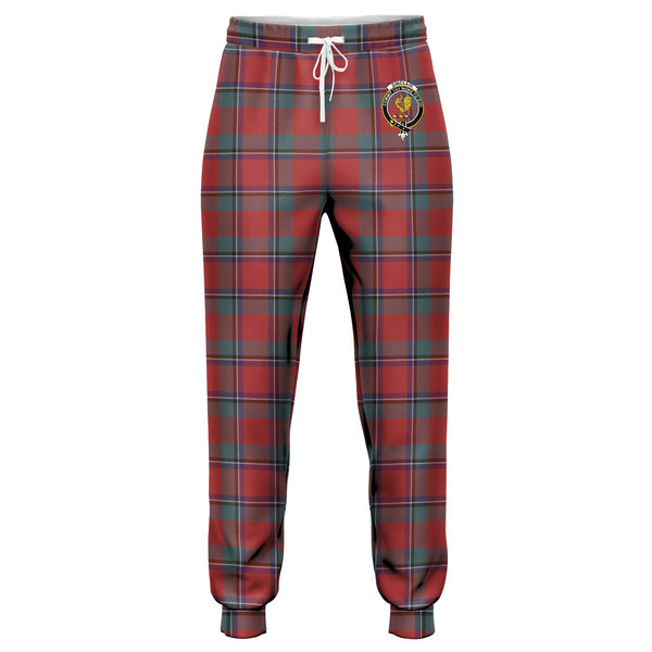 Sinclair Weathered Clan Badge Tartan Jogger Pants