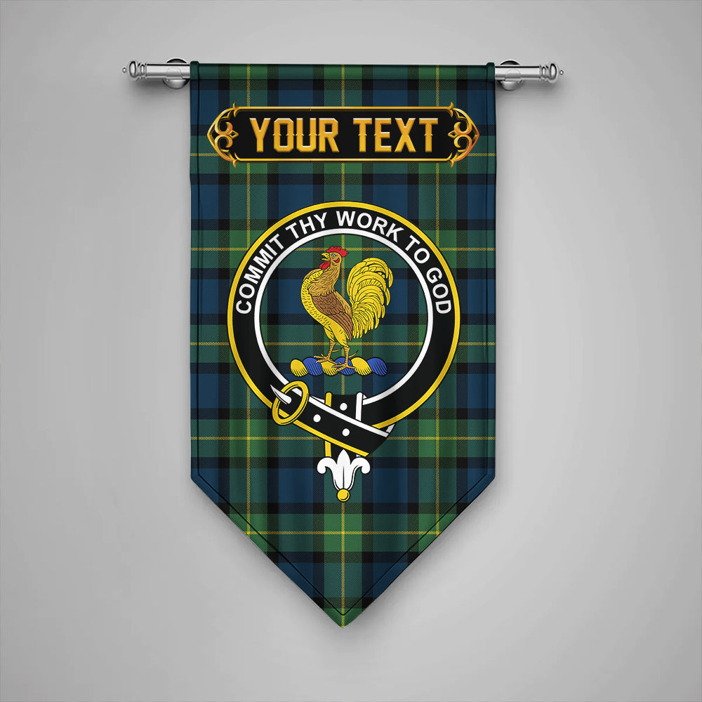 Sinclair of Ulster Modern Clan Badge Tartan Gonfalon Personalize