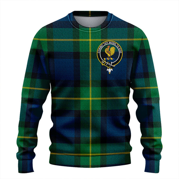 Sinclair of Ulster Modern Clan Badge Tartan Knitted Sweater