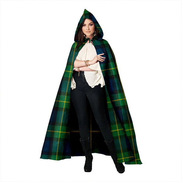 Sinclair of Ulster Modern Clan Badge Tartan Hooded Cloak