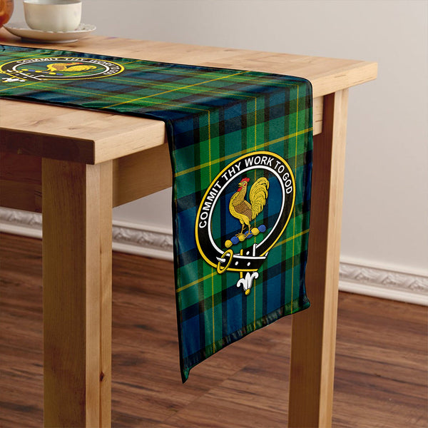 Sinclair of Ulster Modern Clan Badge Tartan Table Runner