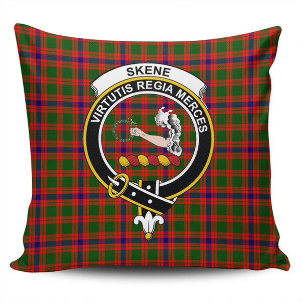 Skene Modern Tartan Classic Crest Pillow Cover