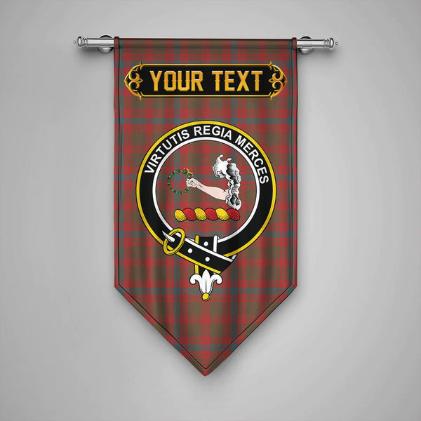 Skene Weathered Clan Badge Tartan Gonfalon Personalize