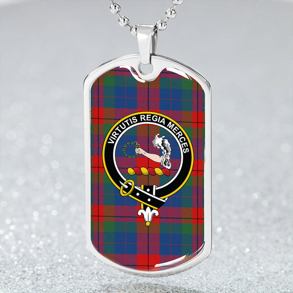 Skene of Cromar Modern Clan Badge Classic Tartan Dog Tag Necklace