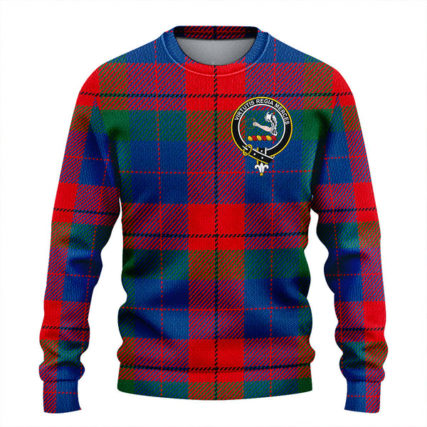 Skene of Cromar Modern Clan Badge Tartan Knitted Sweater