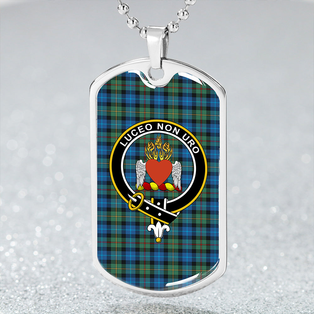 Smith Ancient Clan Badge Classic Tartan Dog Tag Necklace