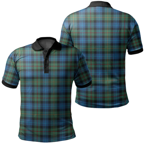 Smith Ancient Tartan Classic Polo Shirt Black Neck 2 Style