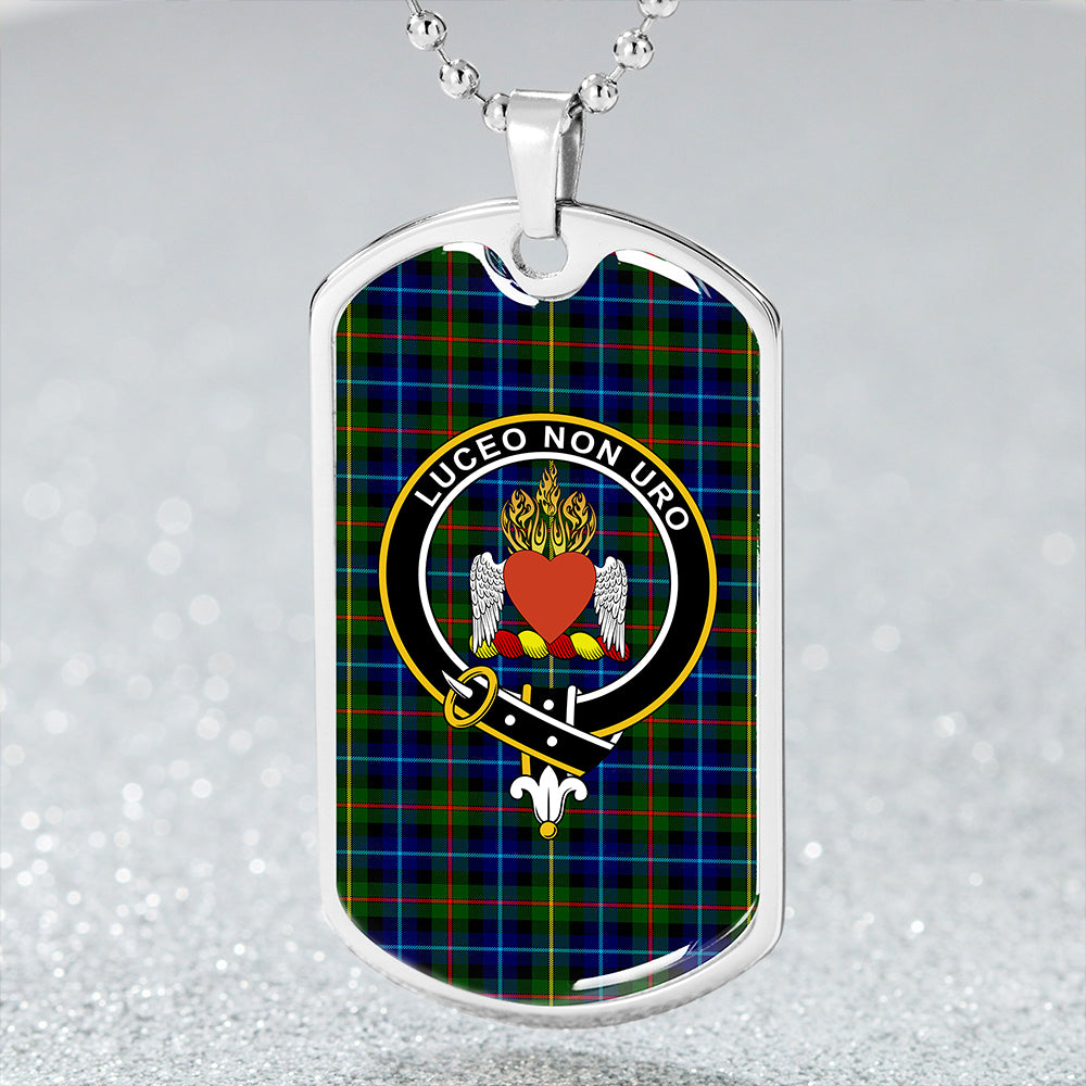 Smith Modern Clan Badge Classic Tartan Dog Tag Necklace