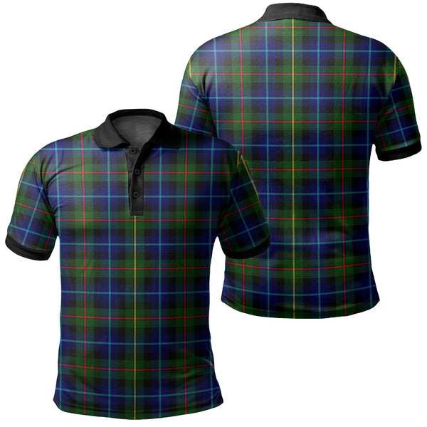 Smith Modern Tartan Classic Polo Shirt Black Neck 2 Style