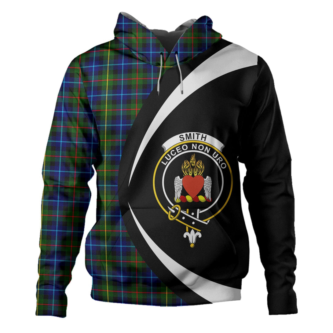 Smith Modern Clan Badge Tartan Hoodie Circle Style