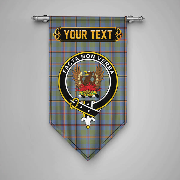 Snodgrass Weathered Clan Badge Tartan Gonfalon Personalize