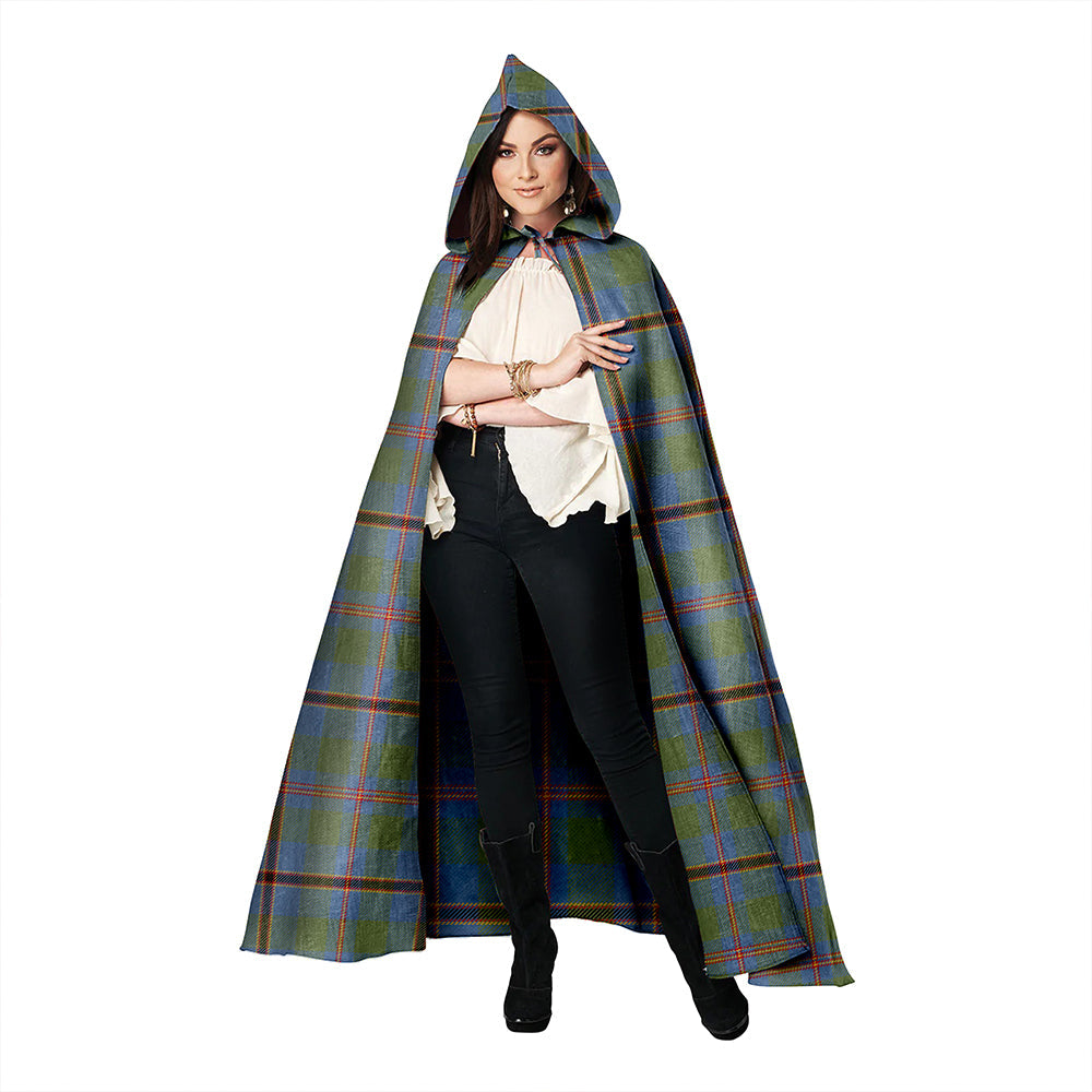 Snodgrass Weathered Clan Badge Tartan Hooded Cloak