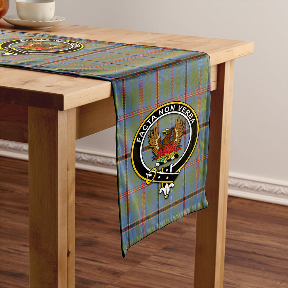 Snodgrass Weathered Clan Badge Tartan Table Runner