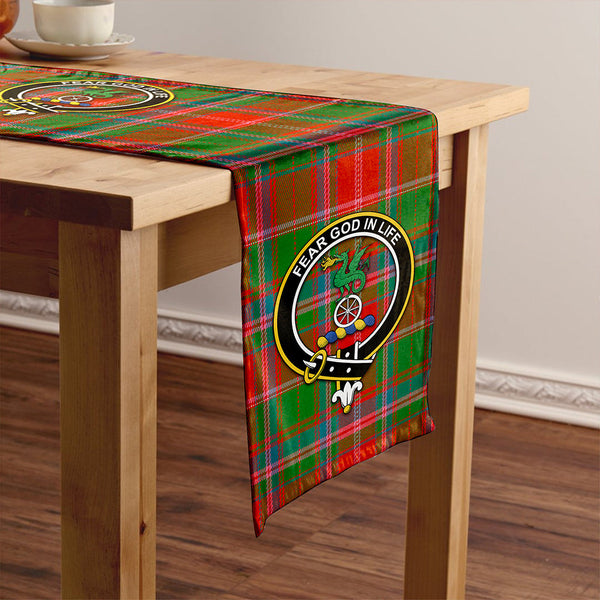 Somerville Ancient Clan Badge Tartan Table Runner