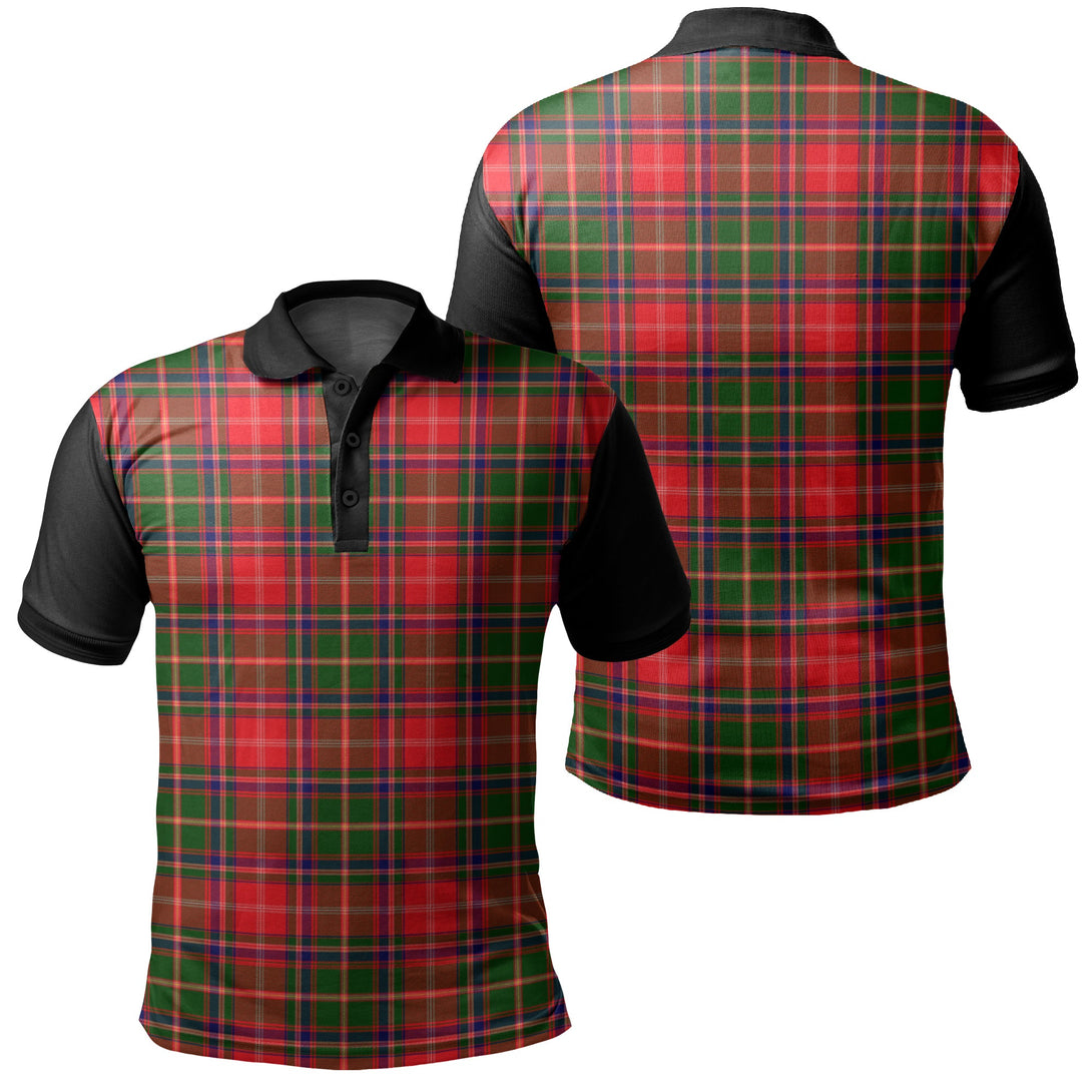 Somerville Modern Tartan Classic Polo Shirt Black Neck 1 Style