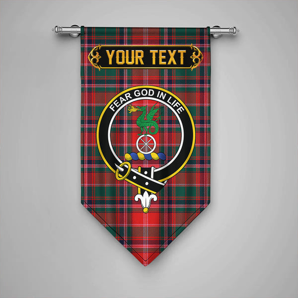 Somerville Modern Clan Badge Tartan Gonfalon Personalize