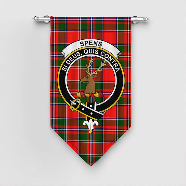 Spens Modern Tartan Classic Crest Gonfalon