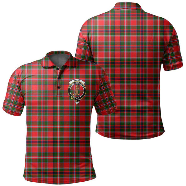 Spens Modern Tartan Classic Crest Polo Shirt