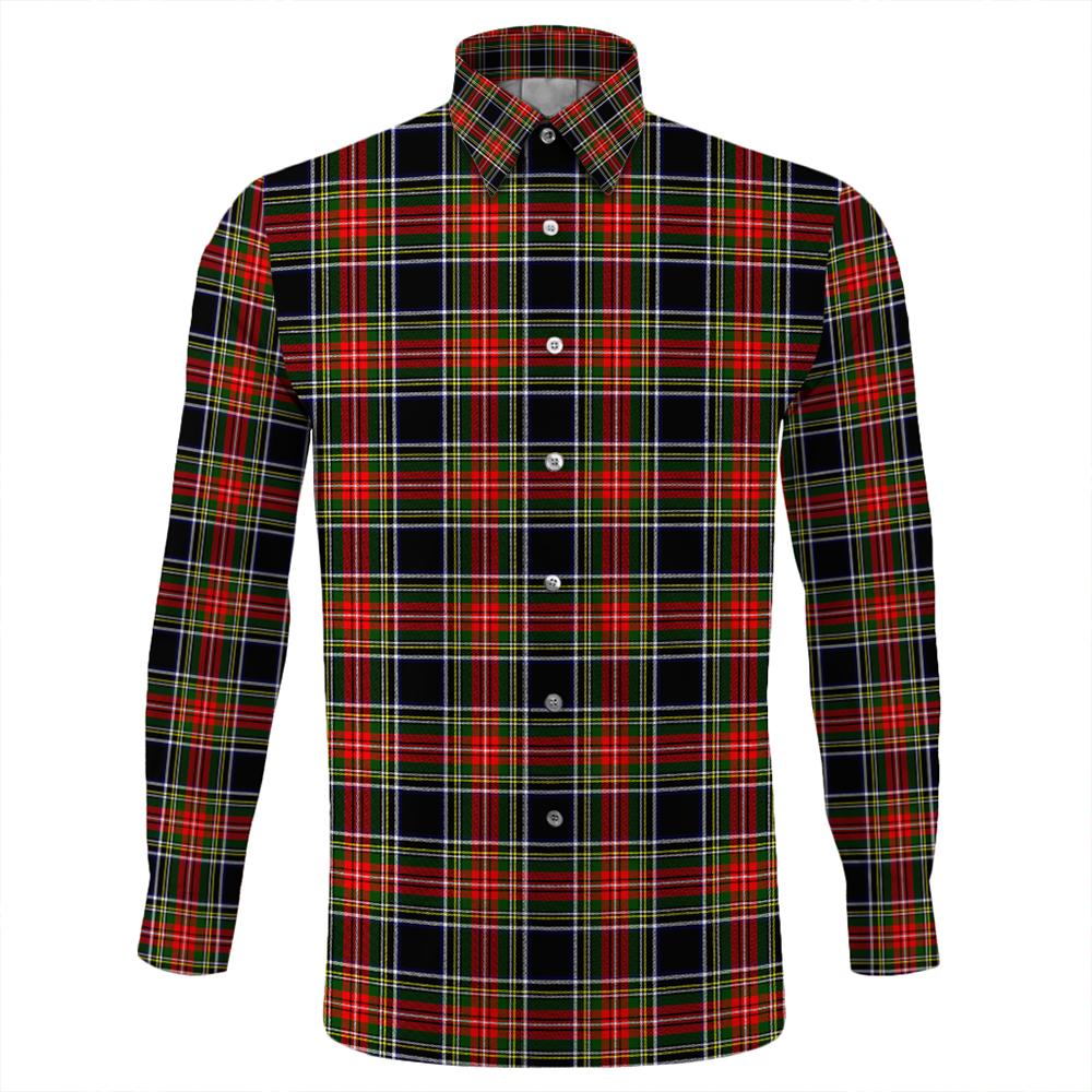 Stewart Black Tartan Classic Long Sleeve Button Shirt