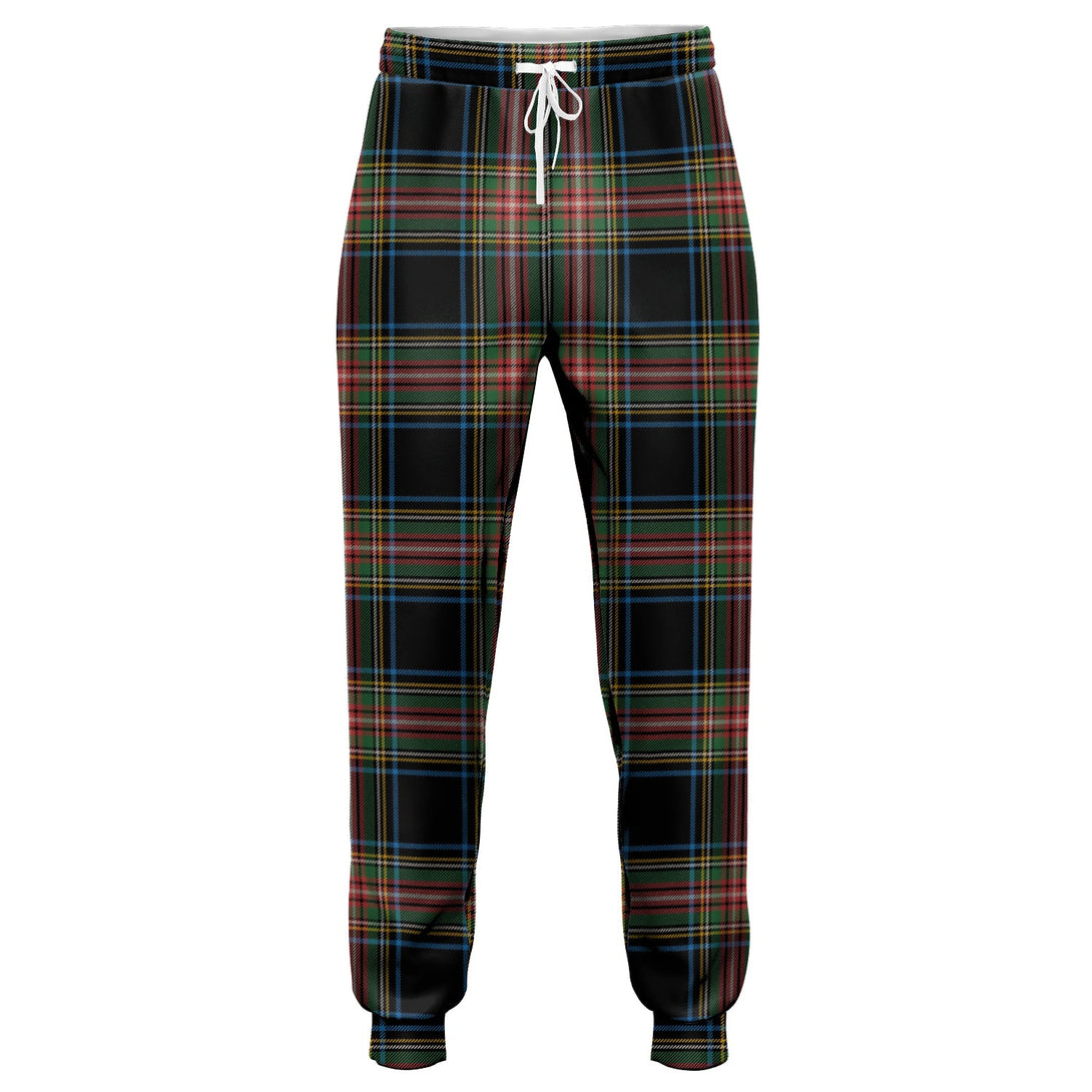 Stewart Black Ancient Tartan Jogger Pants