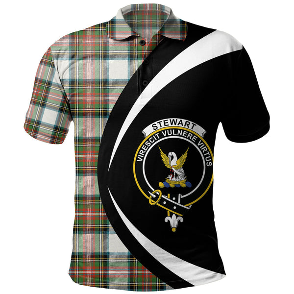 Stewart Dress Ancient Clan Badge Tartan Polo Shirt Circle Style Personalized