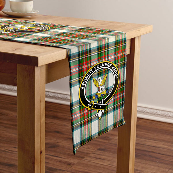 Stewart Dress Ancient Clan Badge Tartan Table Runner