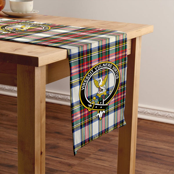 Stewart Dress Modern Clan Badge Tartan Table Runner