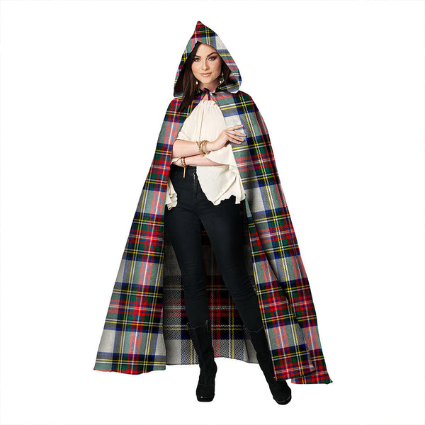 Stewart Dress Modern Clan Badge Tartan Hooded Cloak