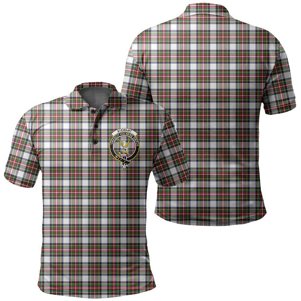 Stewart Dress Modern Tartan Classic Crest Polo Shirt