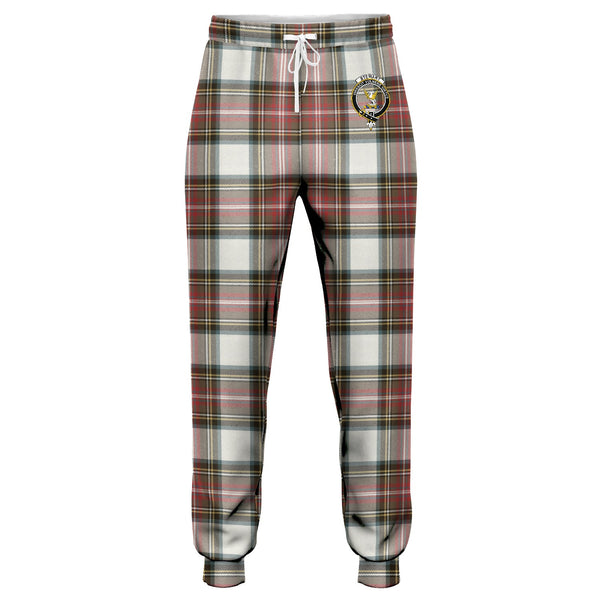 Stewart Dress Weathered Clan Badge Tartan Jogger Pants