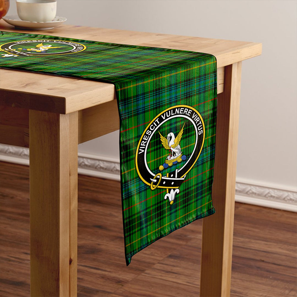 Stewart Hunting Ancient Clan Badge Tartan Table Runner