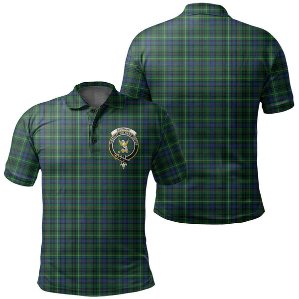 Stewart Hunting Modern Tartan Classic Crest Polo Shirt