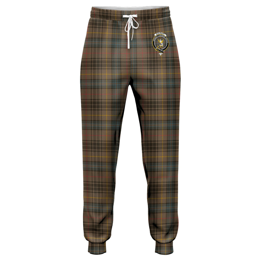 Stewart Hunting Weathered Clan Badge Tartan Jogger Pants