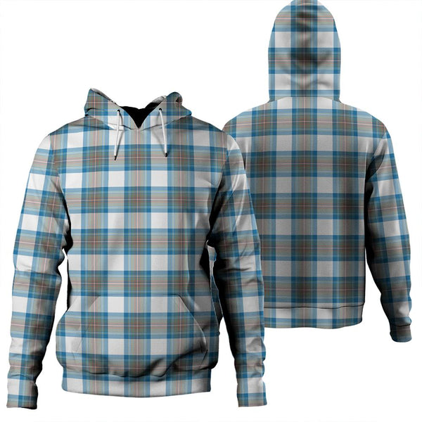 Stewart Muted Blue Tartan Classic Hoodie