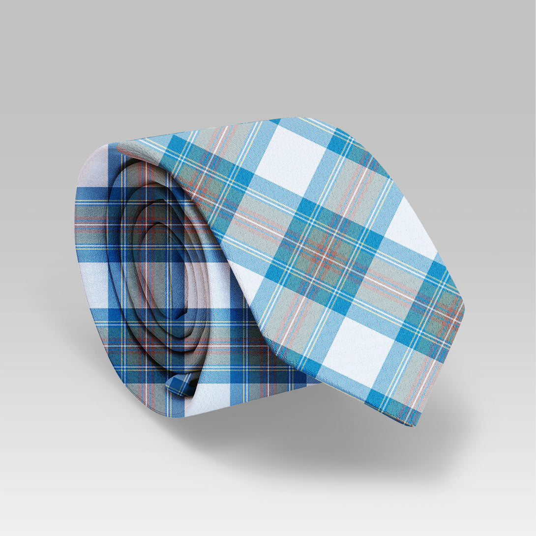 Stewart Muted Blue Tartan Classic Tie