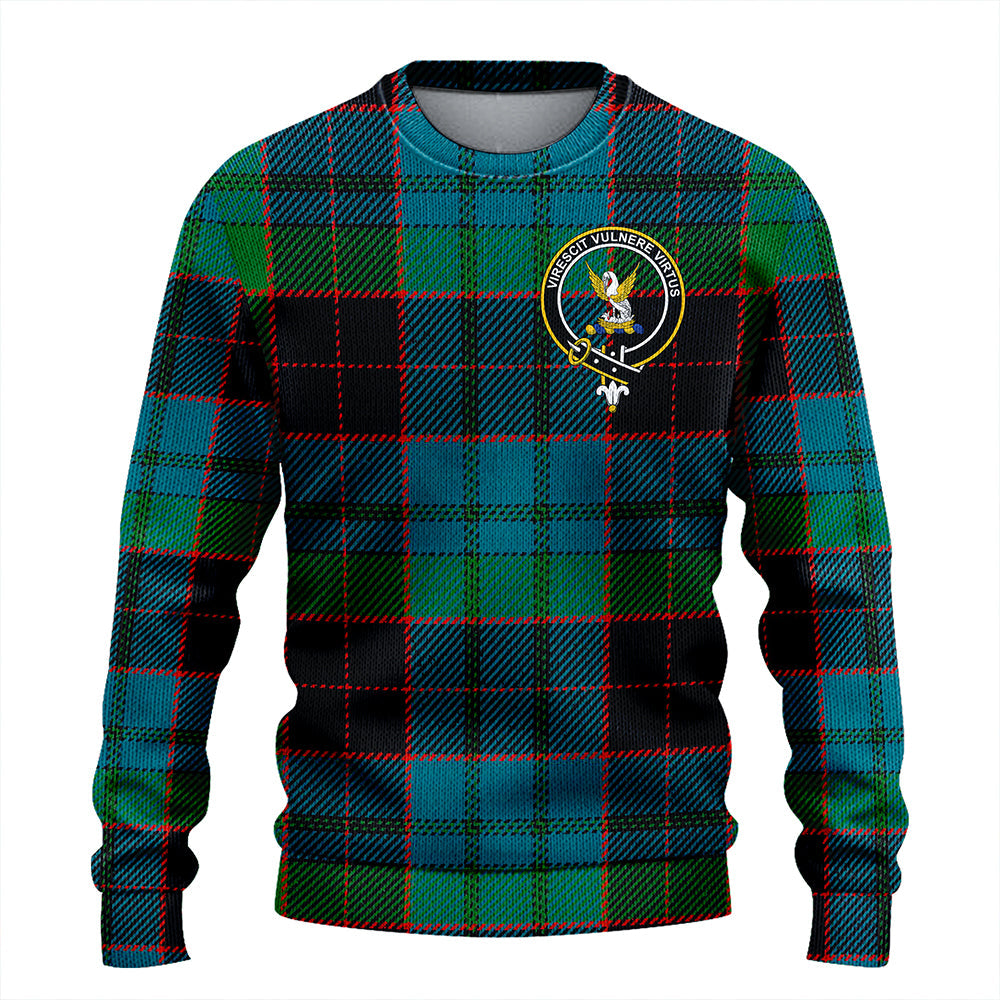 Stewart Old Ancient Clan Badge Tartan Knitted Sweater