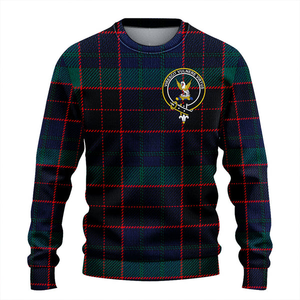 Stewart Old Modern Clan Badge Tartan Knitted Sweater