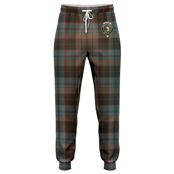 Stewart Old Weathered Clan Badge Tartan Jogger Pants