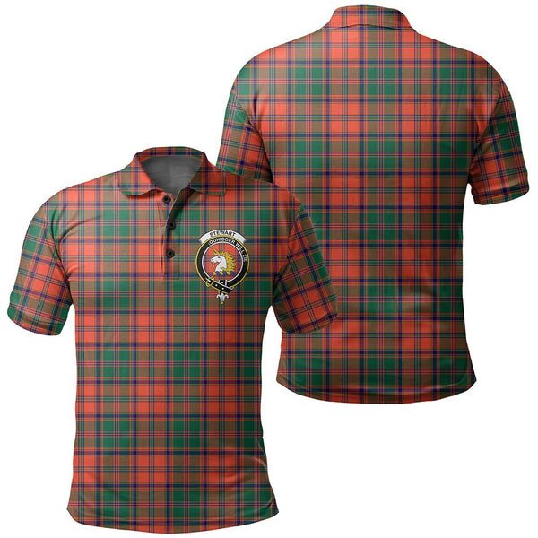 Stewart of Appin Ancient Tartan Classic Crest Polo Shirt